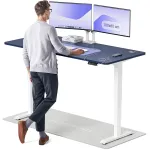 Arvutilaud reguleeritava k&otilde;rgusega Desktronic HomePro 40 853, 180 cm x 80 cm, 126 cm, sinine v./valge v.