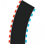 Raja osad Carrera Hybrid Curves, must v.