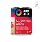 Emailv&auml;rv, universaalsed Pentacolor Alkydamel, l&auml;ikiv, 2.8 kg, valge v.