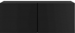 TV-kapp ADRK Lila, must v., 100 cm x 40 cm x 41 cm