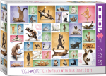 Pusle Eurographics Yoga Cats 6000-0953, 67.6 cm x 48.9 cm, 1000 tk, mitmev&auml;rviline