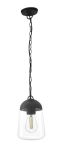 Kahjustatud pakendiga toode. Rippuv t&auml;navavalgusti CristalRecord Nera, E27, IP44, must v., 15 cm x 30 - 80 cm