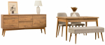 S&ouml;&ouml;gitoa komplekt Kalune Design Vina 02 1005, kreemjasvalge v./atlantic pine v.