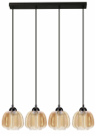 Valgusti lagi Candellux Lighting Valeria 34-58171, E27, 4 x 40 W, merevaigu-kollane v. / must v.