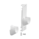 Ristlati hoidja Elfa 222610, 3.7 cm x 3.9 cm, plastik, valge, 2 tk