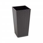 Lillepott Lamela Rattan 576-50, plastik, &Oslash; 35 cm, hall v.