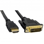 Juhe Akyga AK-AV-11 DVI-D male, HDMI 1.4 male, 1.8 m, must v.