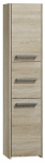 Eraldi seisev vannitoakapp S43, tamm v./beež v., 30 cm x 40 cm x 170 cm