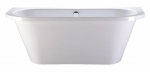 Vann, teisaldatav SPN Art Stone Amanda Plus, 175 cm x 80 cm x 62 cm, ovaalne, valge