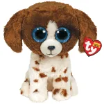 Pehme m&auml;nguasi TY Beanie Boos Dog Muddles, pruun v./valge v., 15 cm