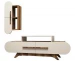 Elutoa m&ouml;&ouml;blikomplekt Kalune Design Rose S, sise, kreemjasvalge/p&auml;hklipuu v.