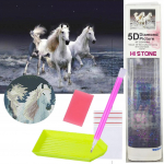 Mosaiik Norimpex Diamond Mosaic White Horses In The Sea, mitmev&auml;rviline