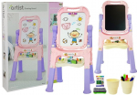 Joonistustahvel Lean Toys Artist Drawing Board, 110 cm, roosa v./violetne v., 48 tk