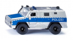 M&auml;ngu politseiauto Siku Rheinmetall MAN Survivor R 2304, sinine v./h&otilde;be v.