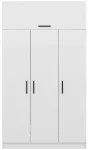 Riidekapp Kalune Design Kale 3 225, valge v., 52 cm x 135 cm x 255 cm