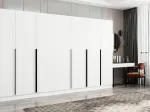 Riidekapp Kalune Design Kale Plus 7789, valge v., 52 cm x 315 cm x 210 cm