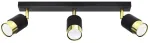 Valgusti kohtvalgusti Sollux Nero 3 SL.1071, GU10, 3 x 40 W, kuldne v./must v. / kuldne v., 6 x 8.5 cm
