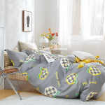 Voodipesukomplekt PBC-912, hall v., 70 x 80 cm, 160 x 200 cm