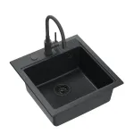 K&ouml;&ouml;givalamu Quadron Peter 110, graniit, 52 cm x 50 cm x 20 cm, must v.
