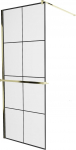 Du&scaron;isein Mexen Kioto+ Walk-In, 90 cm x 200 cm, kuldne/must