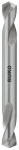 Metallist puur, kahe otsaga Ruko DIN1412C 252030, teras/plast /alumiinium, hss, silindriline, 3 mm x 4.6 cm