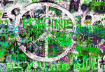 Fototapeet Artgeist Green Graffiti, 70 cm x 100 cm