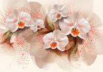 Fototapeet Artgeist Pale Yellow Orchids, 70 cm x 100 cm