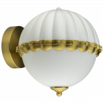 Valgusti seinale Cosmo Light Pralines W01237WH, E27, 1 x 40 W, messing v.