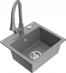 K&ouml;&ouml;givalamu koos kraaniga Mexen Milo Elia, graniit, 43.5 cm x 41 cm x 17.1 cm, hall/kroom