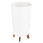 Lillepott DGTL240-S449, plastik, 23.9 cm x 23.9 cm, valge v.