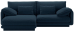Nurgadiivan Micadoni Torino Structured, s&uuml;gavsinine v., vasak, 220 x 170 cm x 83 cm