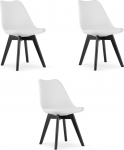 Toolide komplekt Leobert Mark, matt, valge v., 43 cm x 49 cm x 82 cm, 3 tk