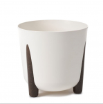 Lillepott Lamela Frida 236-74, plastik, kreemjasvalge