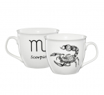 Tass Ambition Zodiac Scorpion, valge v./must v., 0.55 l