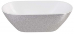 Vann, teisaldatav Besco Moya Glam, 160 cm x 70 cm x 57 cm, ovaalne, valge/h&otilde;be