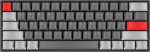 Juhtmega m&auml;nguklaviatuur Yenkee Atom YKB 6500 Kailh Box White, EN, must v.
