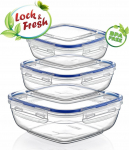 Toiduainekarbi komplekt Katex, 0.6 - 1.7 l, 3 tk