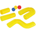 Arendav m&auml;ng, sensoorsed torud Eduplay Mega Flexi Pipe, 75 cm, kollane