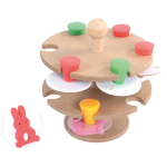 Templite komplekt, koos hoidikuga Eduplay, pruun/mitmev&auml;rviline