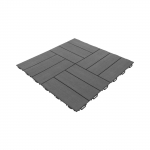 V&auml;listingimustes p&otilde;randakate, 56.3 cm x 56.3 cm x 1.3 cm, antratsiit