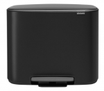 Pr&uuml;gikast Brabantia Bo Matt Black 121463, must v., 36 l, 44 cm x 54 cm