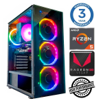 Statsionaarne arvuti Intop Ryzen 5 5600GT, DDR4 32 GB, SSD+HDD 500 GB 2 TB, AMD Radeon RX Vega 7 Dynamic