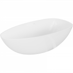 Vann, teisaldatav Mexen Imola, 160 cm x 81 cm x 52 cm, ovaalne, valge