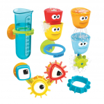 Vannitoa m&auml;nguasjade komplekt Yookidoo Cups N Gears Water, mitmev&auml;rviline