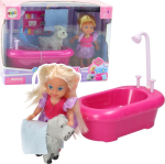 Nukk aksessuaaridega Lean Toys Cute Girl Happy Time, 12 cm, mitmev&auml;rviline