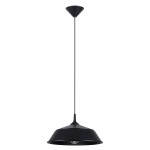 Valgusti rippuv Sollux Frika, E27, 1 x 15 W, must v., 34 x 11.5 cm