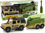 Dinosaurustega m&auml;nguautode komplekt Lean Toys Dinosaur Century Dinosaurs Rescue Team, roheline v./pruunikas v.