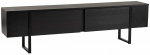 TV-kapp Nordure Serenity, must v., 29.5 cm x 180 cm x 50 cm