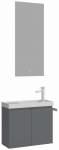Vannitoa m&ouml;&ouml;bli komplekt Kalune Design Ferla 60-563, matt hall v., 22 cm x 60 cm x 50 cm