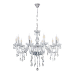 Kristall-l&uuml;hter rippuv Candellux Lighting Cristallo 30-30351, E14, 10 x 40 W, l&auml;bipaistev v. / kroom v.